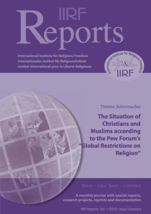 Cover The Situation of Christians and Muslims according to the Pew Forum’s “Global Restrictions on Religion”