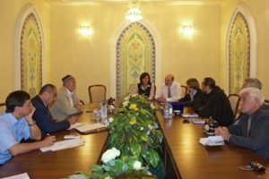 Mit Marat Zakhidov (ganz rechts) beim Religionsminister von Usbekistan © Thomas Schirrmacher