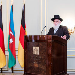 Ravvin Yitzak Ehrenberg, Rabbiner aus Berlin, bis 2010 Vorsitzender der Orthodoxen Rabbinerkonferenz Deutschland © Botschaft von Aserbaidschan in Berlin