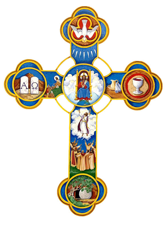 Cross of Communio Messianica by Lisa Mikler